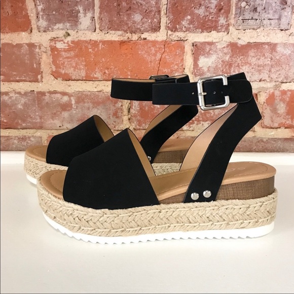 Black Topic Espadrille ankle strap sandal - Picture 8 of 10